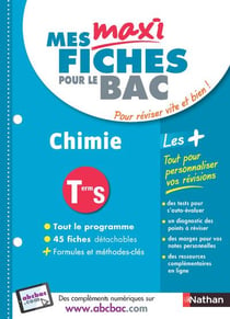Mes maxi fiches abc du bac - chimie - terminale s (édition 2018)