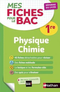 MES FICHES ABC DU BAC Tome 26 : physique-chimie - 1re (édition 2019)