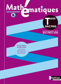 Mathématiques - terminale bac pro (pochette) - groupement B - livre de l'élève (édition 2011)