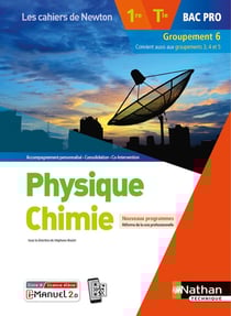 Les cahiers de Newton : physique-chimie : 1re/terminale bac pro : groupement 6 : livre + licence élève (édition 2020)