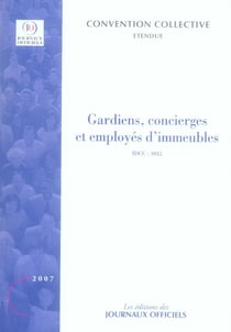 Gardiens, concierges et employés d'immeubles - idcc 1043