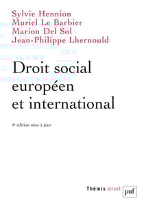 Droit social européen et international