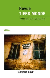 Revue Tiers Monde n° 226-227 (2-3/2016) Varia