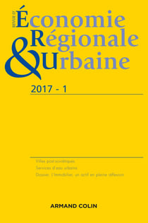 Revue d'économie régionale et urbaine n° 1/2017 Varia