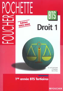 Droit t.1 - 1e annee bts tertiaires - edition 2003-2004