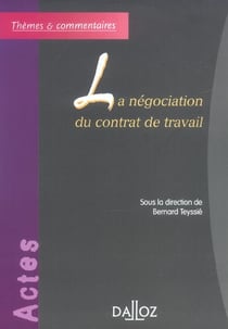 La négociation du contrat de travail