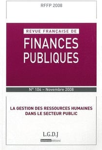 La gestion des ressources humaines dans le secteur public (édition 2008)