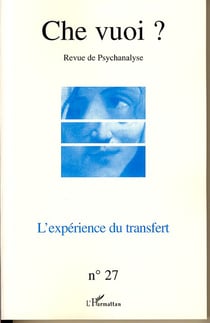 Revue che vuoi Tome 27 : l'expérience du transfert