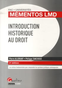 Mementos lmd - introduction historique au droit