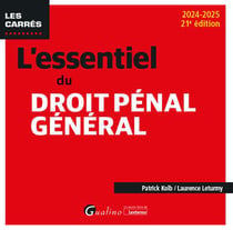 L'essentiel du droit pénal général