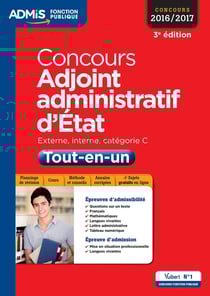 Concours adjoint administratif d'Etat - catégorie C - tout-en-un (concours 2016/2017)