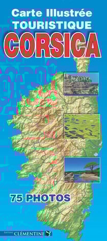 Carte illustrée touristique Corse