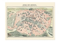 Carte nouveau Paris monumental : Géographie nostalgique