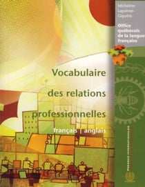 Vocabulaire des relations professionnelles français/anglais