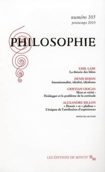 Revue Philosophie n.105