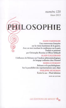 Revue Philosophie n.120