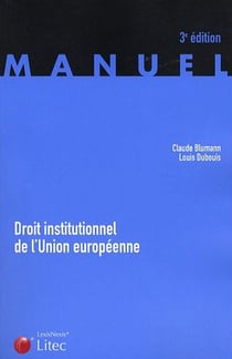DROIT INSTITUTIONNEL DE L'UNION EUROPEENNE