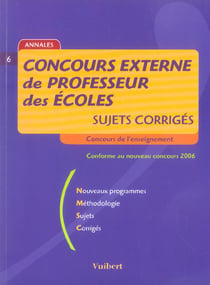 Concours externe de professeur des ecoles, session 2005 (14e edition)