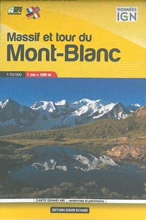 GRAND AIR : carte en poche - massif et tour du Mont-Blanc