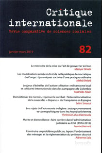 Revue critique internationale n.82