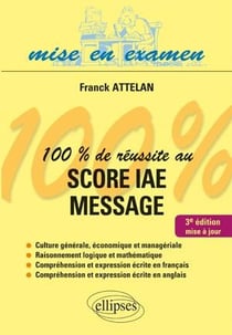 100% de réussite au score IAE message (3e édition)