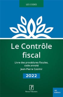 Le contrôle fiscal (édition 2022)