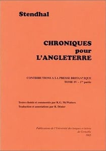 Chroniques pour l'Angleterre : contributions à la presse britannique t.4 - 1824-1825