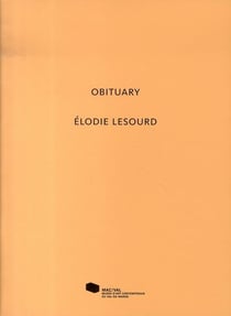 Elodie Lesourd. Obituary