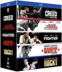 Coffret : Rocky + Creed + Raging Bull + Fighter + La Rage au ventre