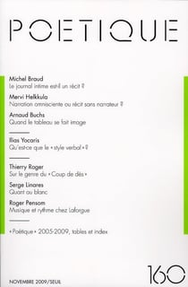 Poétique,  n°160