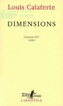 Dimensions - carnets xv, 1993