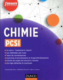 Chimie PCSI