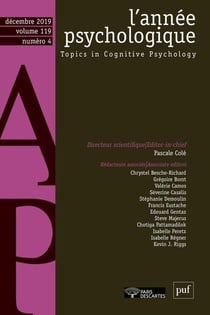 Revue L'année psychologique n.1194