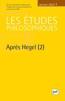 Les études philosophiques Tome 1 : après Hegel Tome 2 (édition 2022)