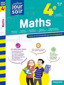 Cahier du jour / cahier du soir : maths - 4e