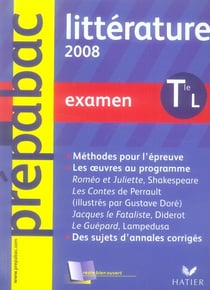 Prepabac examens - littérature - terminale l (édition 2007)