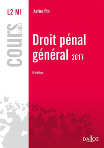Droit pénal général 2017 (8e édition)