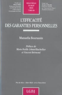 L'efficacite des garanties personnelles - vol456
