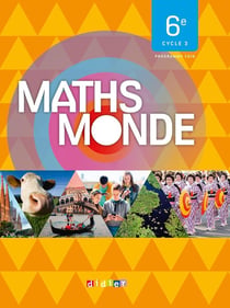 Maths monde : mathématiques - 6e - livre