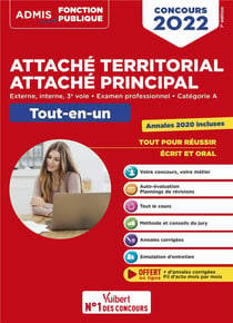 Concours attaché territorial : attaché principal - catégorie A - tout-en-un - fil d'actu offert