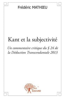 Kant et la subjectivité