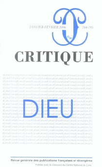 Revue Critique n.704 : Dieu