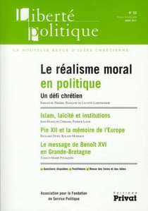 REVUE LIBERTE POLITIQUE n.52 : le réalisme moral en politique