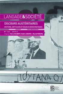 Langage et société, n° 166/2019 : Discours austéritaires : histoire, diffusion et enjeux démocratiques