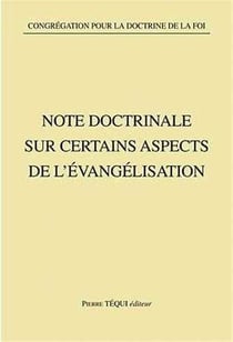 Note doctrinale sur certains aspects de l'évangélisation