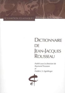 Dictionnaire de jean-jacques rousseau