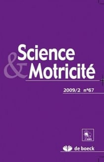 Science et motricite 2009/2 n.67