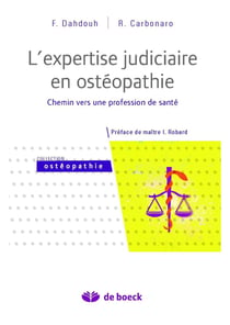 L'expertise judiciaire en ostéopathie - chemin vers une profession de santé