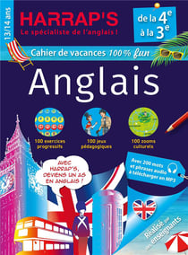 Harrap's Cahier de vacances : Anglais - De la 4e à la 3e
