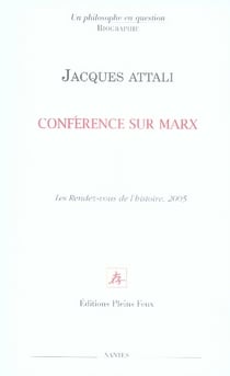 Conférence sur marx
